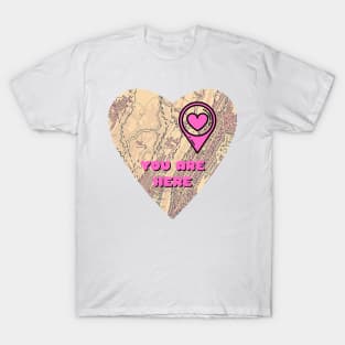 Valentine's Day You Are Here In My Heart T-Shirt